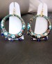 New Designer Blue Colored Meena Ring Earring-17